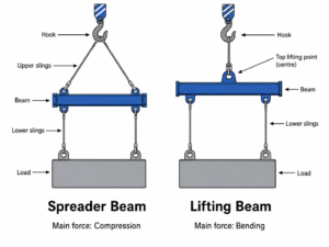 Spreader beam vs lifting beam